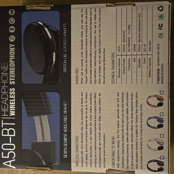 A50-BT Wireless Headphone - Picture 2 of 5